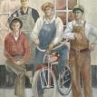 The Mining Crew            watercolor     31" x 22"                 $800.00